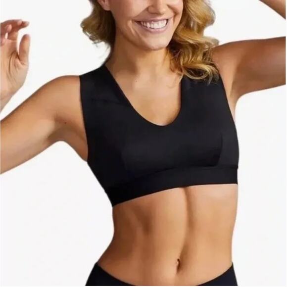 Tommie Copper Shoulder Support Comfort Bra Black Women’s Size M - Picture 1 of 8